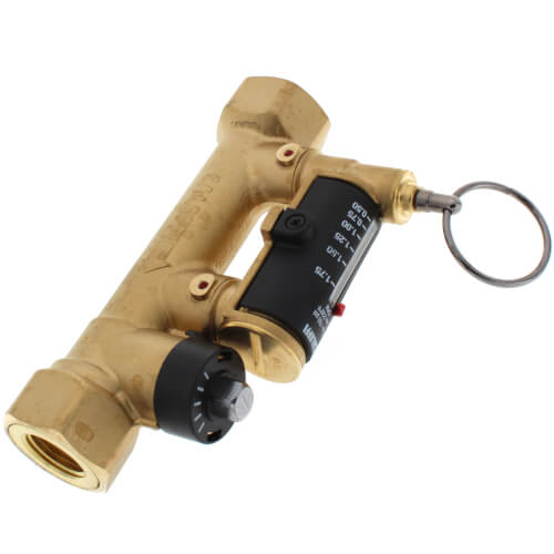 CALEFFI Caleffi 132432A Manual Balancing Valve with Flowmeter 1/2 NPT 1/2 to 1.75 GPM