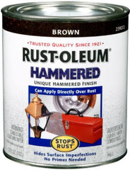 RUST-OLEUM Rust-oleum 239073 Hammered Rust Preventative Paint Brown Qt