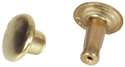 HILLMAN Hillman Fasteners 8002 Brass Plated Speedy Rivets 16 Sets