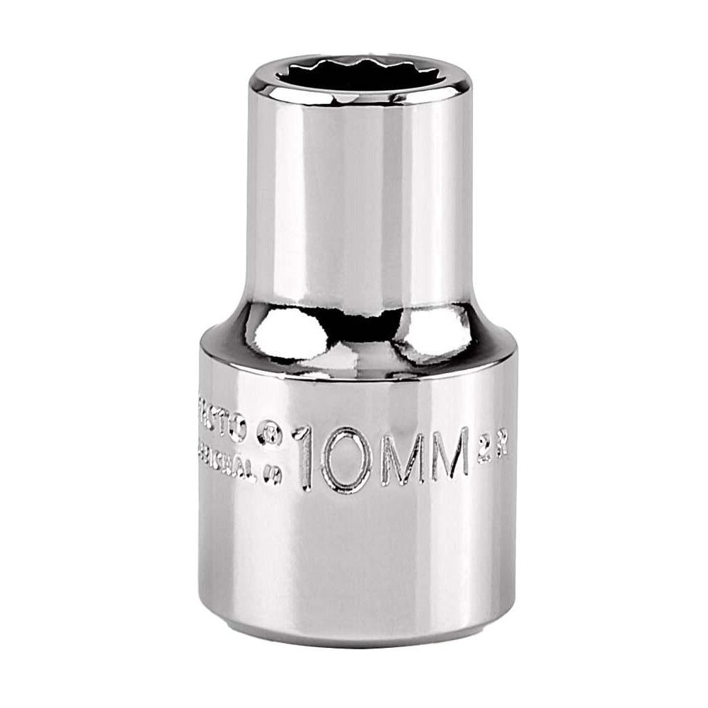 PROTO Proto J5410M 10 Mm 12-point 1/2 Drive Hand Socket