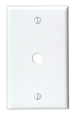 LEVITON Leviton Mfg Co 001-88013-000 White Phone Cable Wall Plate