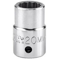 PROTO Proto J5520M 20mm 12-point 3/4 Drive Hand Socket