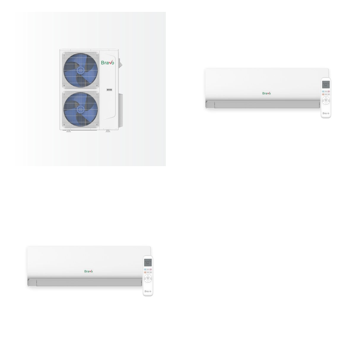 BRAVO ROMA BRAVO ROMA 24000 BTU R-32 23 SEER2 2-Zone Wall-Mounted Mini Split