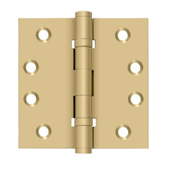 DELTANA Deltana DSB4B4 Square Hinge Ball Bearing Satin Brass