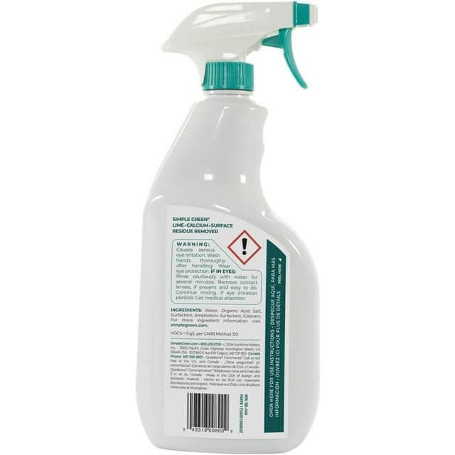 SIMPLE GREEN Simple Green SMP1700032 Lime-Calcium Surface Residue Remover 32 fl oz (1 quart)