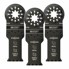 MILWAUKEE Milwaukee IBSL330-3 Starlock Metal Oscillating Blade 3 Pack