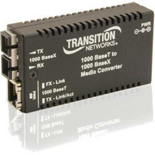 LANTRONIX Transition Networks M/GE-T-LX-01-NA Gigabit Media Converter