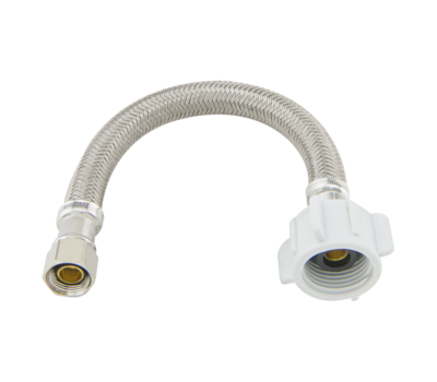 BRASSCRAFT BrassCraft B1-9DLF 3/8 in. Compression x 7/8 in. Ballcock Nut x 9 in. Braided Polymer Toilet Connector