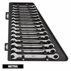 MILWAUKEE Milwaukee 48-22-9516 Metric Ratcheting Wrench Set 15pc