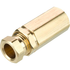 PARKER Parker 66HD-4-4 Compression Tube Connector 1/4 in Brass