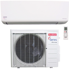 GOODMAN Goodman e-Series - 12k BTU Cooling + Heating - Wall Mounted Air Conditioning System - 18.0 SEER2