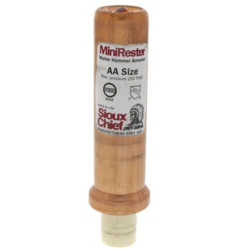 SIOUX CHIEF Sioux Chief 660-V82B Mini Rester 1/2 in. Copper and Plastic Male CPVC Water Hammer Arrestor