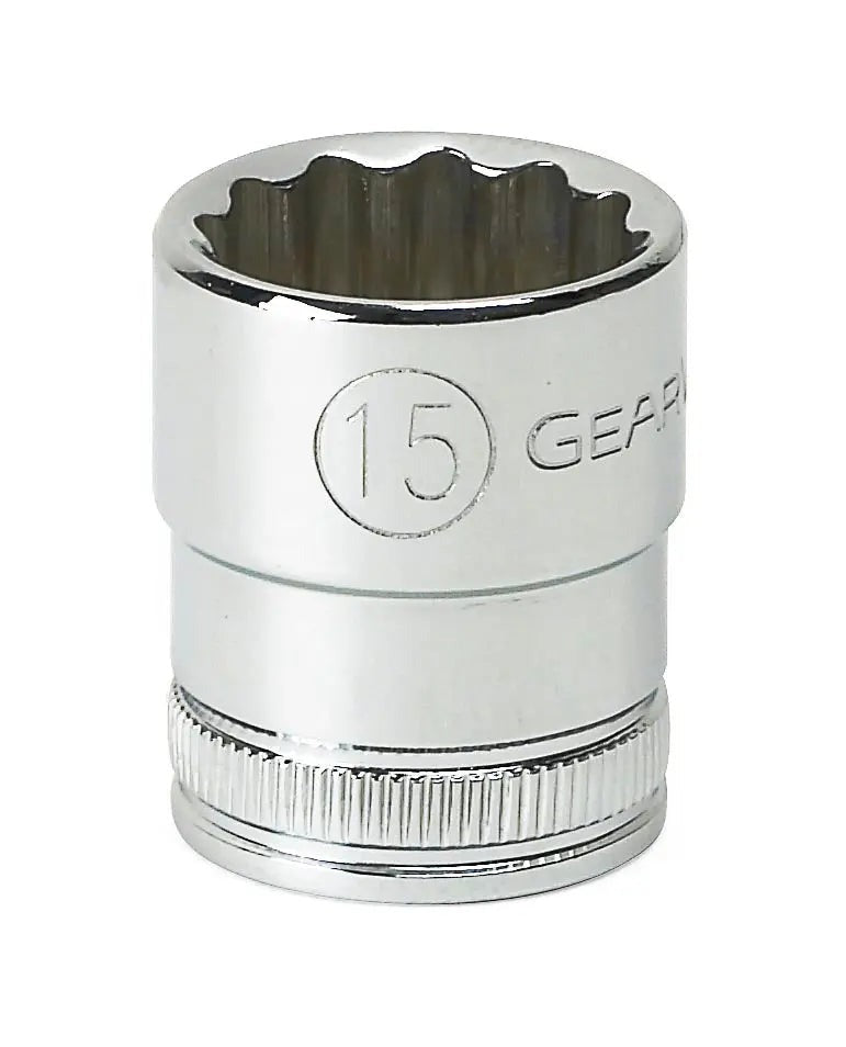 GEARWRENCH Gearwrench 80491 3/8 Drive 12 Point Standard Metric Socket 15 mm