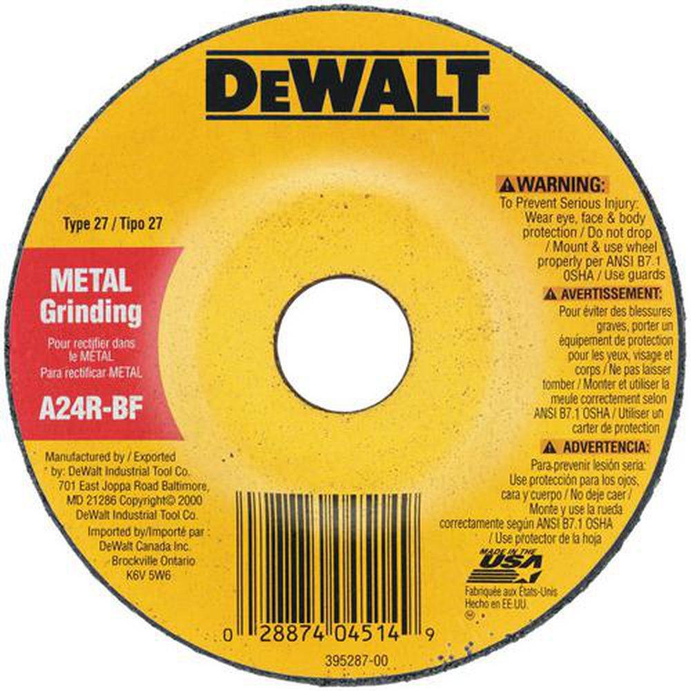 DEWALT DeWalt DW4624 6 x 1/4 x 7/8 High Performance Metal Grinding Wheel