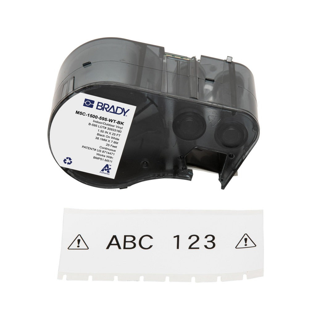 BRADY Brady 170944 Label Printer Cartridge Vinyl 1.5in X 25ft