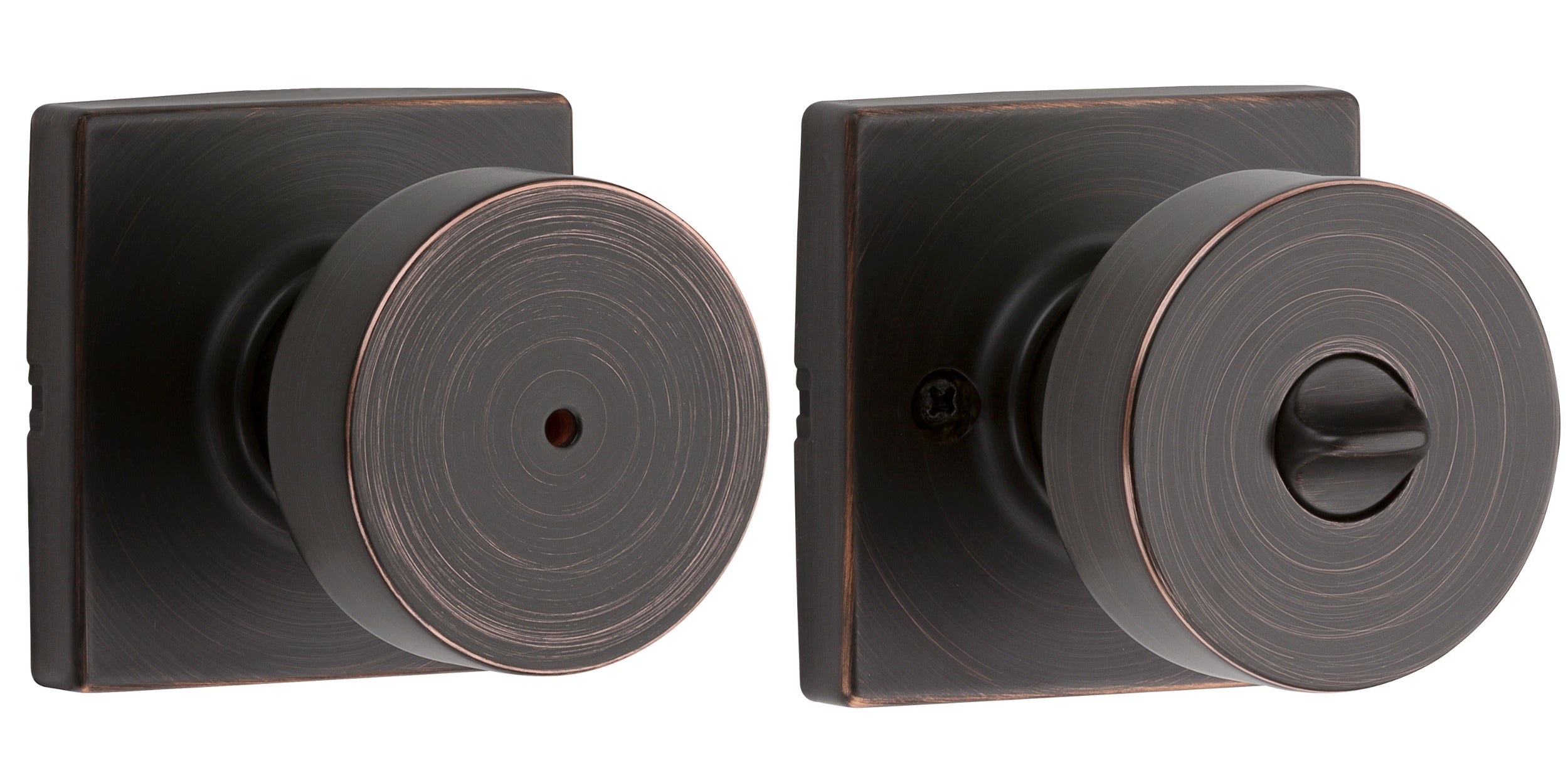 KWIKSET Kwikset 730PSKSQT-11P Pismo Privacy Knob Venetian Bronze