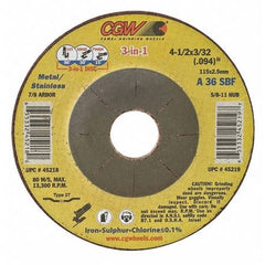 CGW 45219 GRINDING & CUT OFF WHEELS