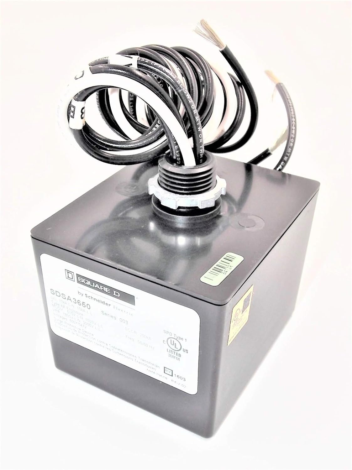 SCHNEIDER ELECTRIC SQUARE D SDSA3650 Surge Protection Device 40kA 600Y/347VAC 3 Phase 4 Wire