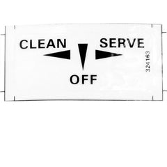 STOELTING Stoelting 324798 Decal Clean/off/serve