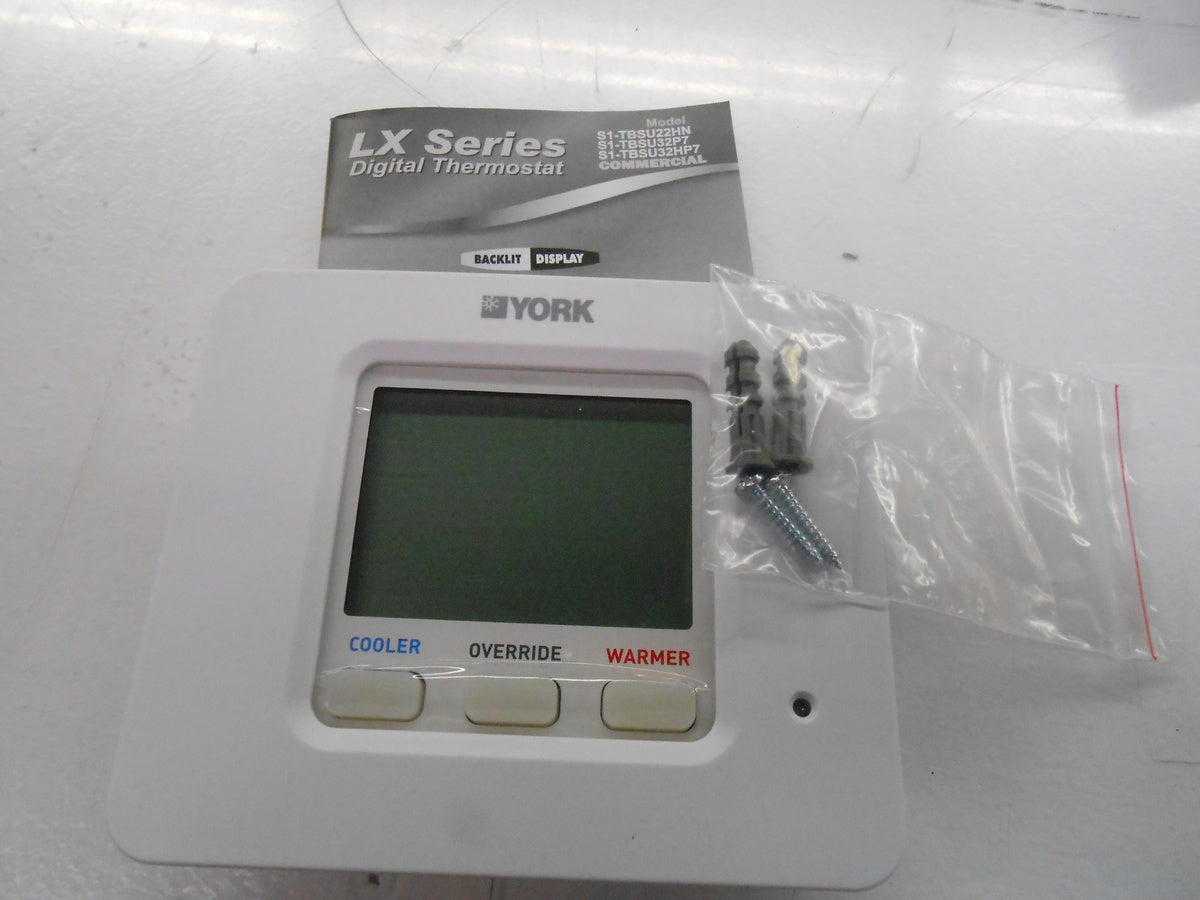 YORK TBSU22HNY PROGRAMMABLE THERMOSTATS