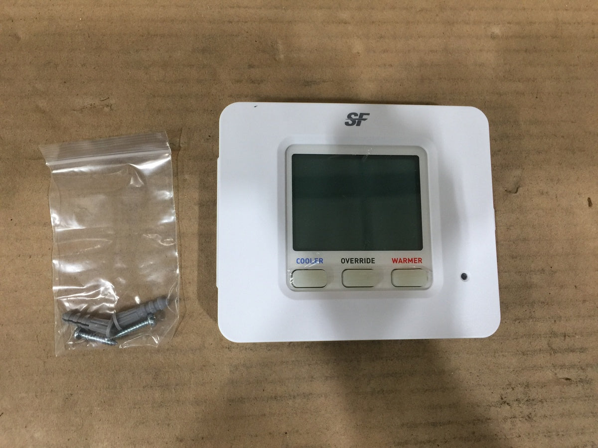 SF PREMIER SERIES DIGITAL THERMOSTAT, NON-PROGRAMMABLE, WHITE