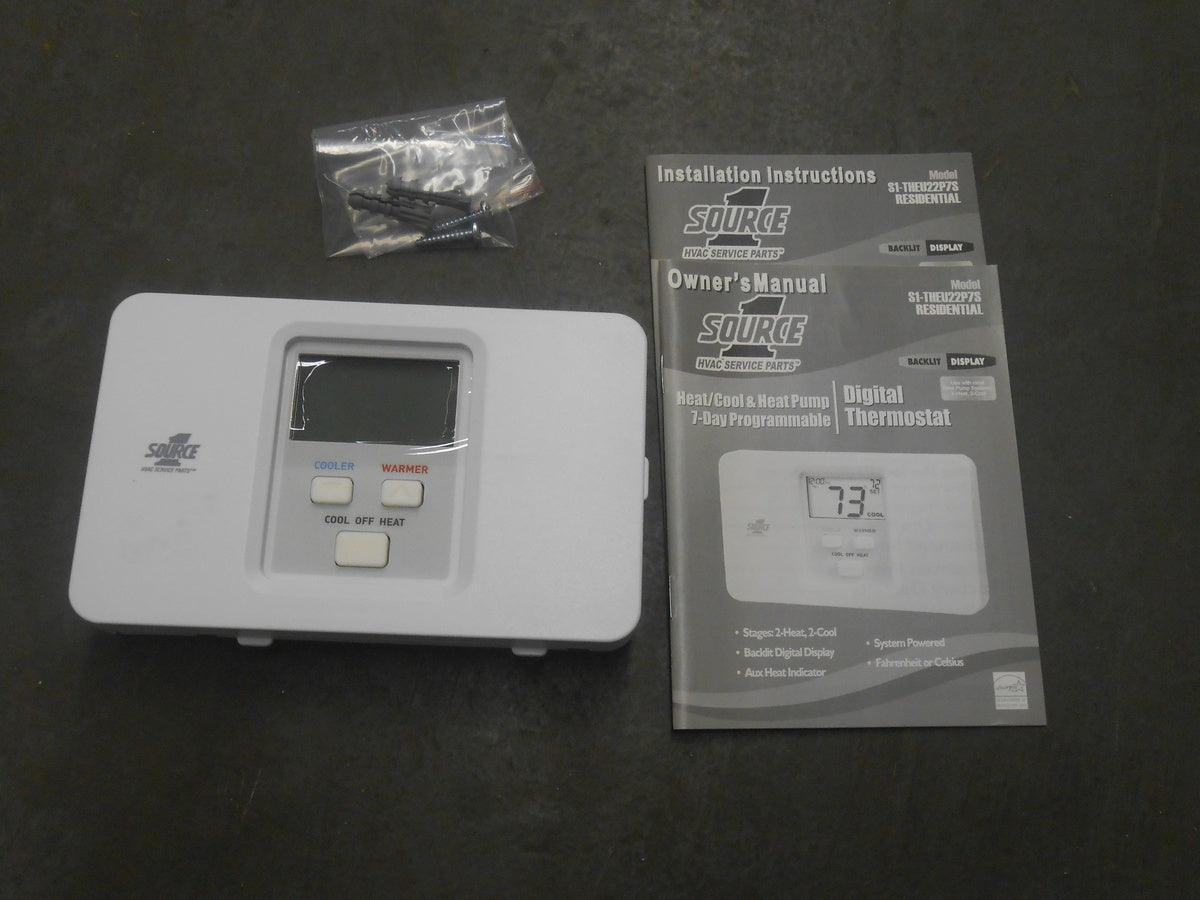 SOURCE-1 THEU22P7S PROGRAMMABLE THERMOSTATS