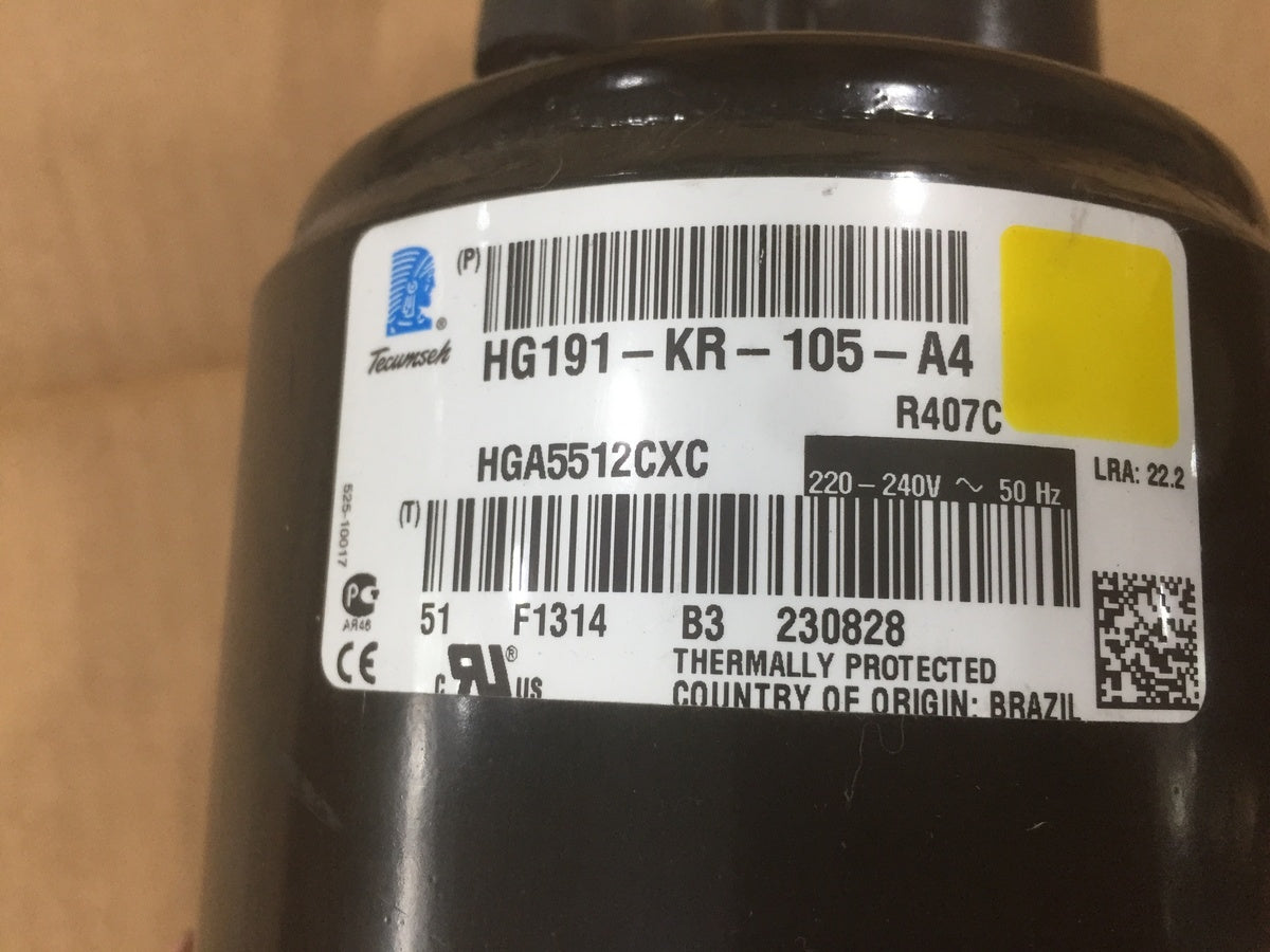 TECUMSEH HGA5512CXC ROTARY COMPRESSORS