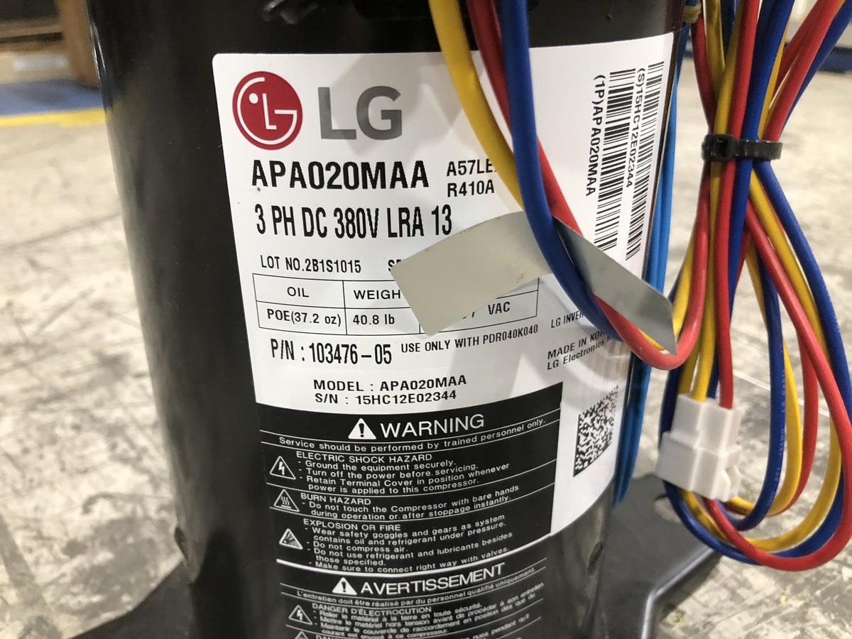 LG APA020MAA SCROLL COMPRESSORS