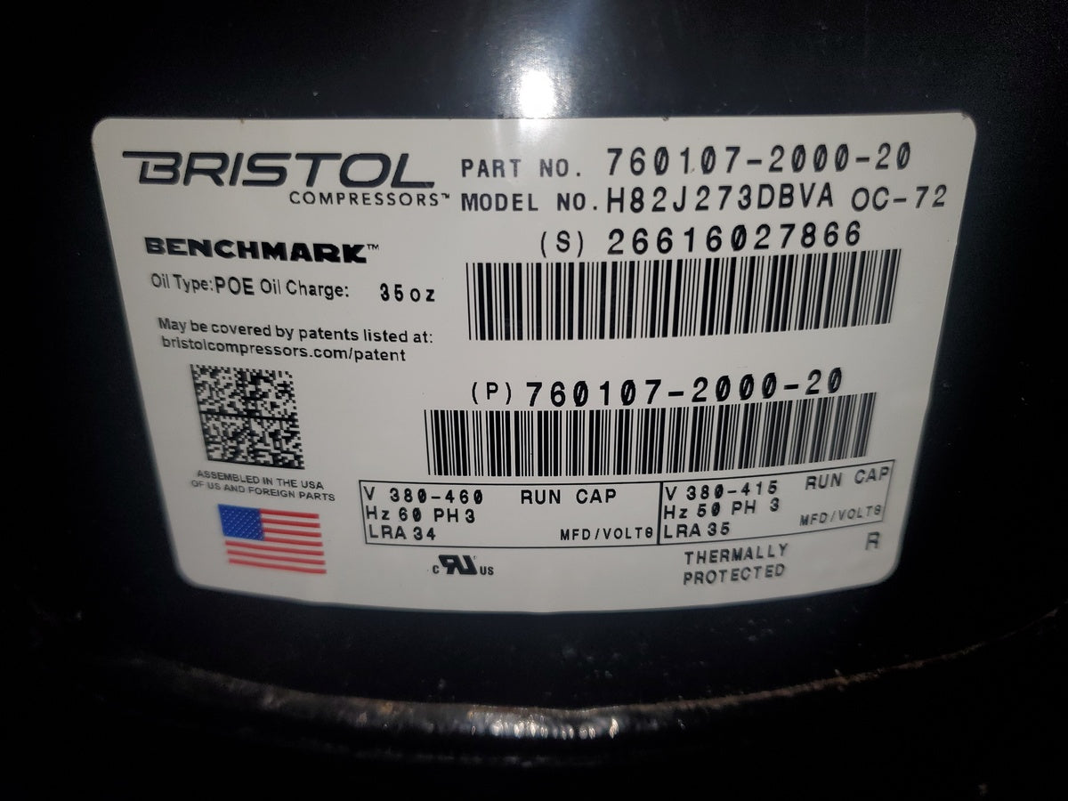 BRISTOL H82J273DBVA RECIPROCATING COMPRESSORS