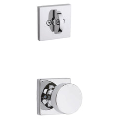 KWIKSET Kwikset 966PSKSQT-26.UNIV Pismo Knob Handleset Trim Chrome