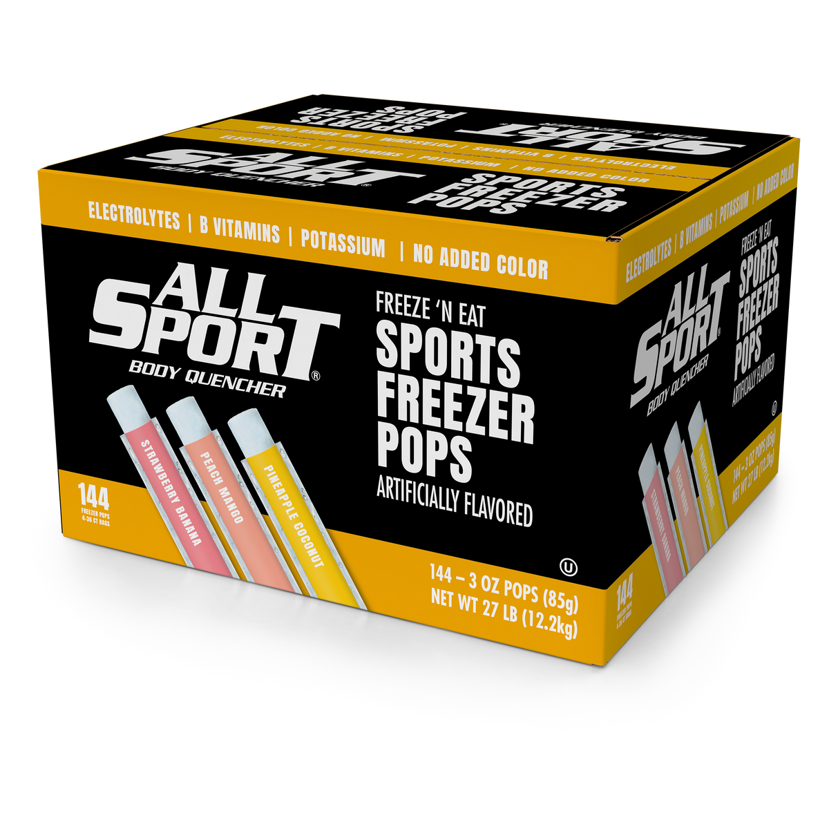 ALL SPORT All Sport 10121517 Electrolyte Freezer Pops 144 Count