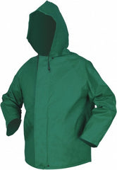 MCR SAFETY Mcr Safety 388JHM Rain Jacket Medium Green Fr Nylon Pvc