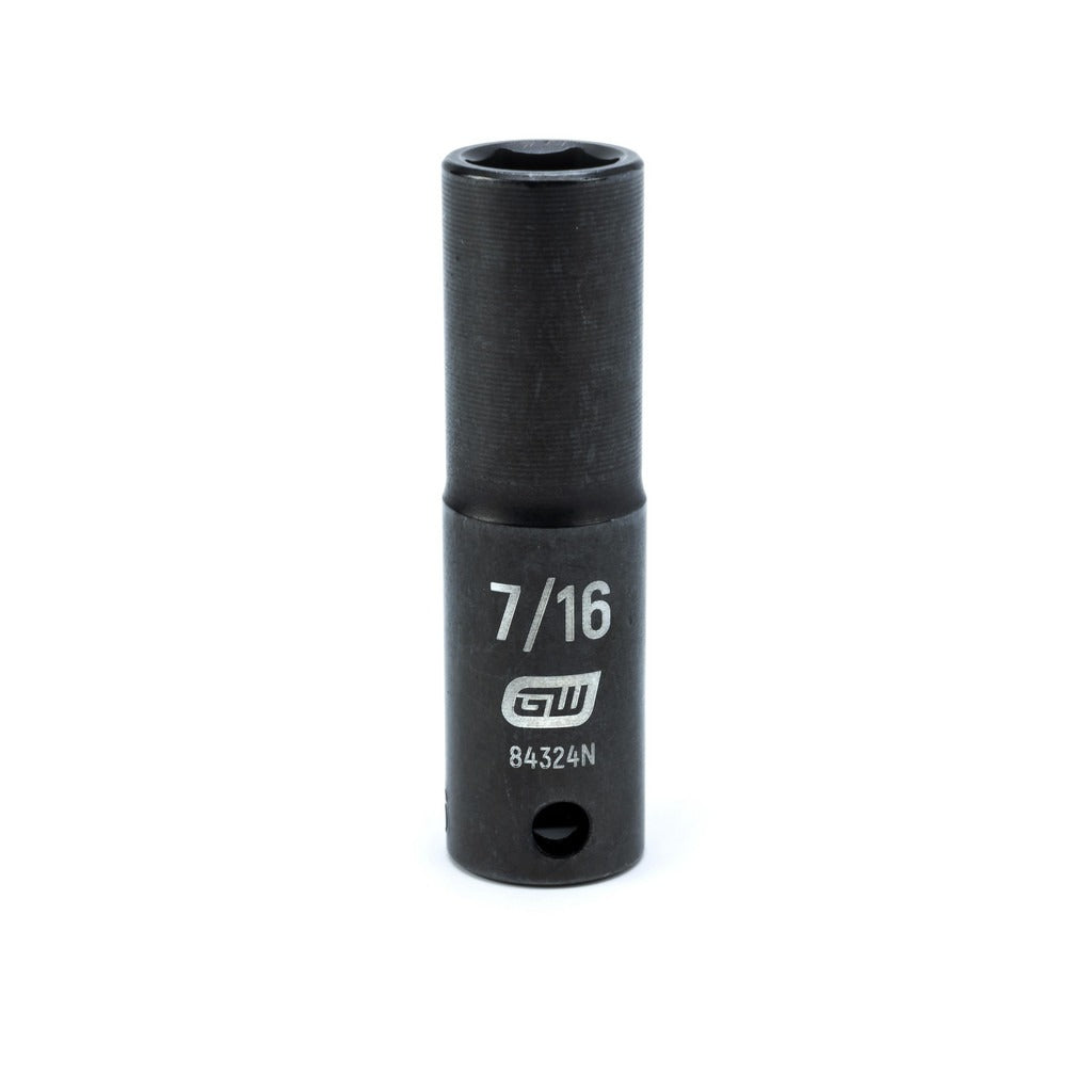 GEARWRENCH Gearwrench 84324N Impact Socket 3/8 in Drive 7/16 in 6-pt