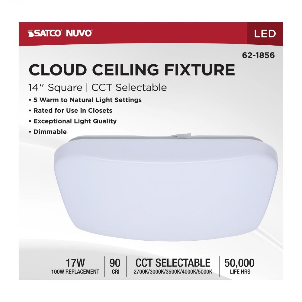 SATCO-NUVO Satco-Nuvo 62-1856 14 Inch LED Cloud Fixture 17W (14 Inch) 62-1856