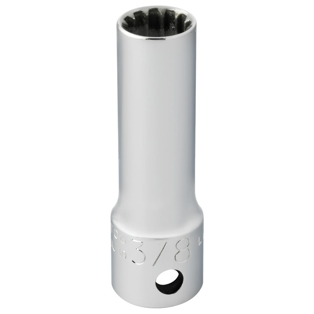 PROTO Proto J5012DPL Spline Socket 3/8 in Drive 12 Point Deep