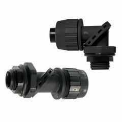 RACO Raco 4754 Straight to 90 Degrees Extra Flexible Tubing Swivel Lok Connector 1 in Trade Size