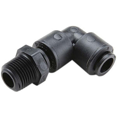PARKER Parker FB6MES2-HBLK Male Swivel Elbow 3/8in Od 1/8in Nptf