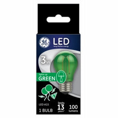 GE G E Lighting 93116856 Led A15 Party Bulb 3W Green 4 Pack