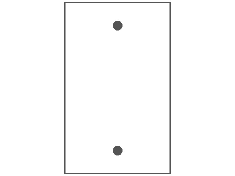 MULBERRY METAL PRODUCTS Mulberry 93151 Standard Blank Wallplate (4-1/2 in H x 2-3/4 in W / 1 Gang)