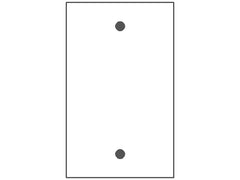 MULBERRY METAL PRODUCTS Mulberry 93151 Standard Blank Wallplate (4-1/2 in H x 2-3/4 in W / 1 Gang)