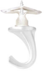 HILLMAN Hillman Fasteners 122406 Large White Versa Hook 75 Lb