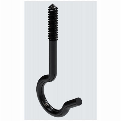 NATIONAL HARDWARE National Mfg N274-944 Black Ceiling Hook 2.5 in 3 Pack