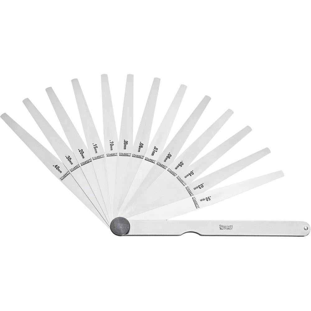 STARRETT Starrett 57088 Tapered Feeler Gage Set 13 Piece