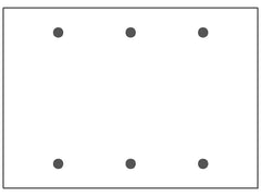 MULBERRY METAL PRODUCTS Mulberry Metal Products 94153 3-Gang Blank Wallplate Standard Size (4.5 in. x 6.375 in. / Box 10)