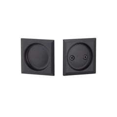 EMTEK Emtek EETPDSQU62MB Square Pocket Door Lock Matte Black