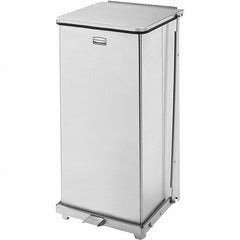 RUBBERMAID Rubbermaid FGST24SSPL 24 Gal Square Stainless Steel Trash Can