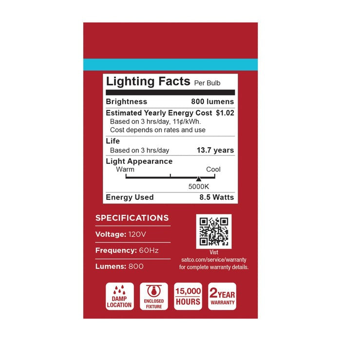 SATCO-NUVO Satco-Nuvo S14319 Led A19 Medium E26 Base 8.5W (1-Pack / 180°)