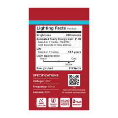 SATCO-NUVO Satco-Nuvo S14319 Led A19 Medium E26 Base 8.5W (1-Pack / 180°)
