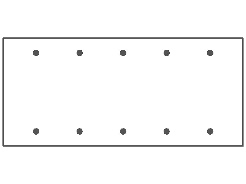 MULBERRY METAL PRODUCTS Mulberry Metal Products 99155 5-Gang Blank Standard Size Wallplate (10.00 x 4.50 in)