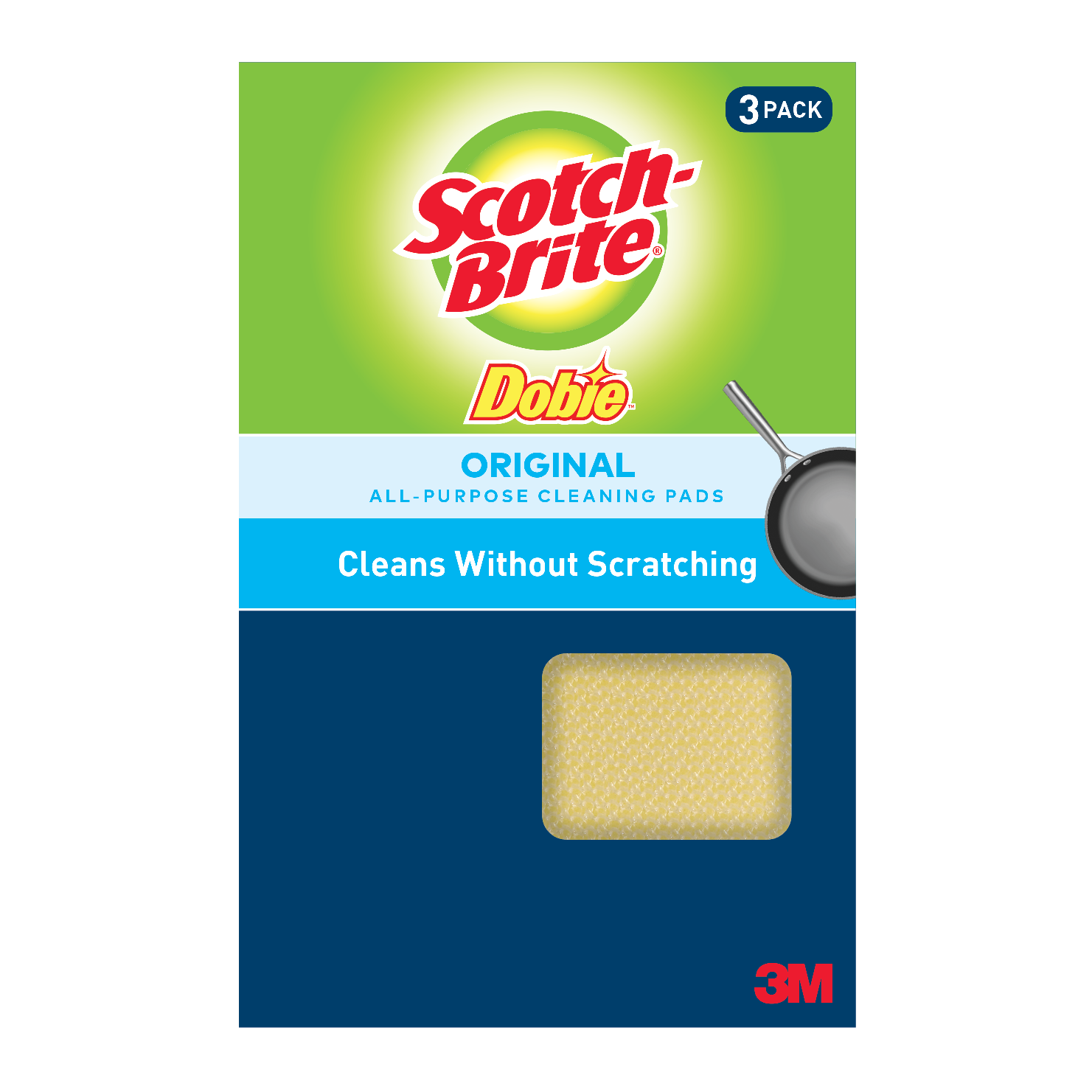 3M 3M 723-2F Scotch-Brite Cleaning Pad 3 Pads